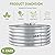 FORTUNO 2 Pack Galvanized Raised Garden Bed Box