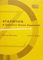 Statistics: A common sense approach 0871501481 Book Cover