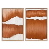 SIGNWIN Framed Canvas Wall Art Colorful Beach Canvas Prints Home Artwork Decoration for Living Room,Bedroom - 16