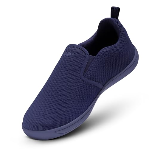 Image of Frido Cloud Comfort Slip-On Shoes for Men | Zero-Drop Barefoot Style with Wide Toe Box | Lightweight Breathable Knit Casual Walking Shoes with Flexible Sole | Natural Foot Movement