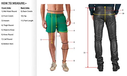 Men's Leather Pant Genuine Lambskin Trouser Jeans Style Pant TP0093