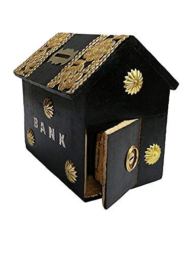 Supreme Quality Shopee Beautiful Wooden Money Bank Hut Shape Toy for Kids (B085B9SVXQ) Amazon Price History, Amazon Price Tracker