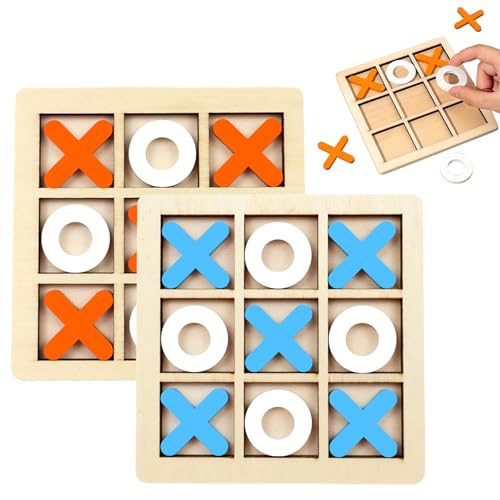 2 Sätze Tik Tak Toe Tic Tac Toe Extreme Tic Tac Holzspiel Interaktives...