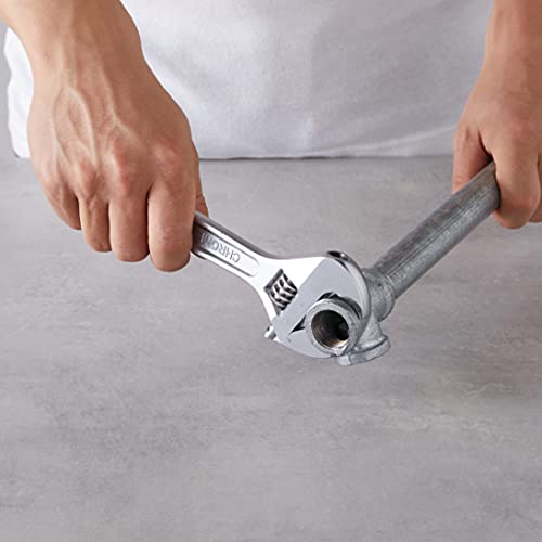 Amazon Basics Adjustable Wrench With Inch/Metric Scale, Chrome-Plated, 8-Inch (200Mm) #TOP6