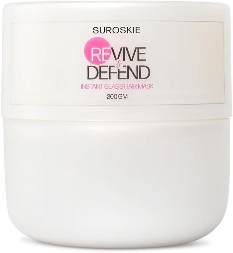 SuroskieRevive & Defend Hair Mask with Keratin, Collagen, Shea Butter, 5-Minute Treatment, Korean Formula