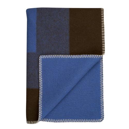 RØROS TWEED - Bento Large - Couverture en laine d'agneau norvégienne - Design de Kristine Five Melvær (5253 olive, 135 x 200 cm)