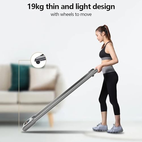 Image of 2 in 1 Under Desk Electric Treadmill Motorized Exercise Machine with Remote Control and LED Display, Walking Jogging Machine for Home /Office Use,Gray