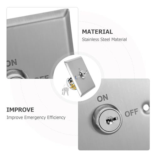 Interruptor de llave para puerta de emergencia de acero inoxidable 3