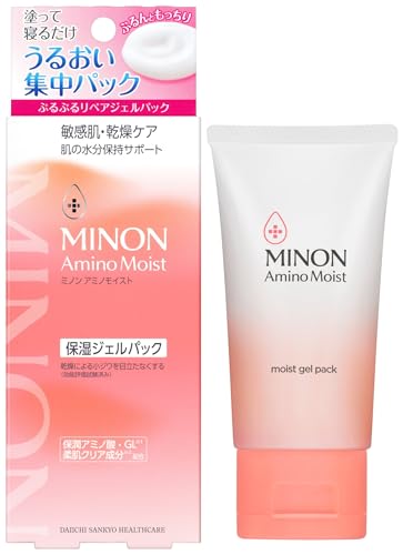 ミノン アミノモイスト ぷるぷるリペアジェルパック 60g【敏感肌向け】【低刺激性処方】保湿ジェルパック 塗って寝るだけ【Amazon.co.jp限定】