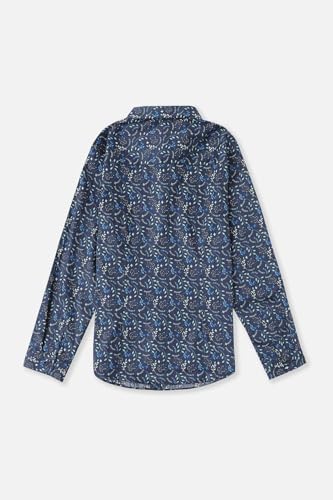Image of Allen Solly Boys' All-Over Print Shirt | Bow Tie Detail | Regular Fit | Wedding & Festive