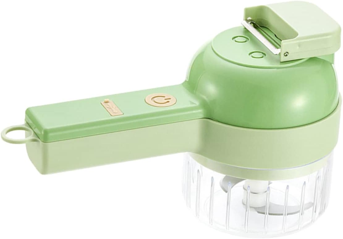 Cabilock Mini Electric Garlic Masher Ergonomic Handle Food-grade Material Portable Kitchen Utensil for Easy Garlic Puree and Meat Mincing for Household Use
