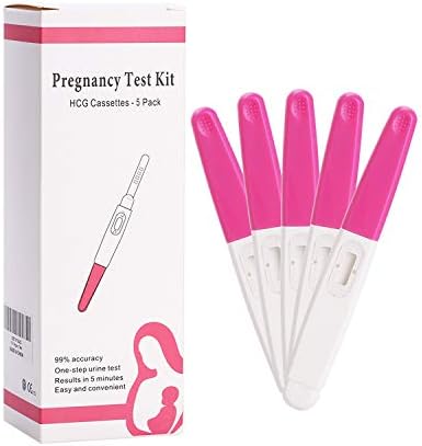 Pregnancy Test Strips,Rapid Early Detection Pregnant Test HCG Tests Pregnancy Testing 5Pack Home Urine Hcg Pregnancy Test Kit, Individually Wrapped