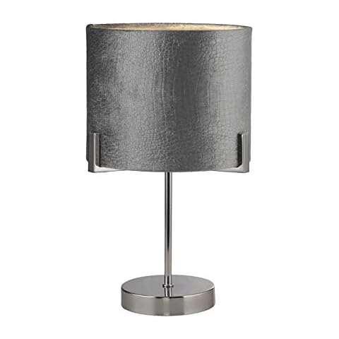 Lighting Collection Grey Velvet Table Lamp Cover