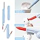 Reinigungsbürste für Tastatur - Reinigungsset für Airpods Pro 1 2 3 Multifunktions 7 in 1 Kit Kopfhörer Reinigungsstift Weiche Bürste Tastaturkappen Entferner, Blau
