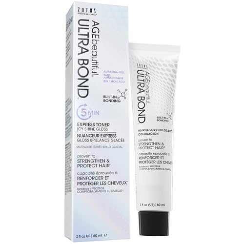 Image of AGE beautiful Hair Toner for Gray Hair, 5-Minute Demi Cream Toner, Neutralizes Yellow Tones, Blends & Enhances Soft Gray, Ammonia-Free Professional Color for Shine