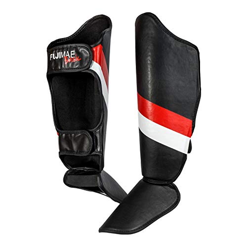 Caneleira preta para treinos de Lutas, Muay Thai, Kickboxing, MMA (Preto, P)