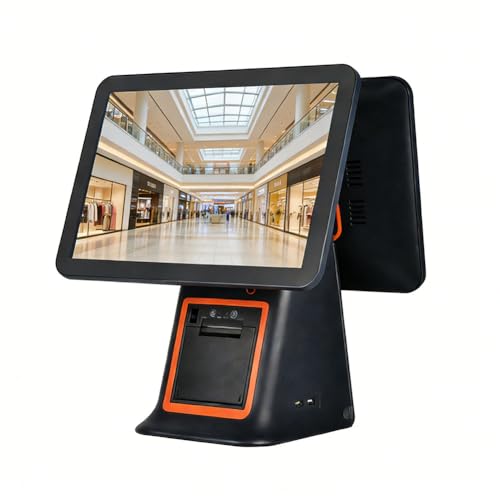 PA-DABAOO ������ƌ����I�[���C������ ���W�A�^�b�` �X�N���[�� �f���A�� ���j�^�[�t�� POS �V�X�e���A8GB RAM�A128G SSD�A�v�����^�[�A�����X����у��X�g������ POS,��