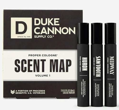 Duke Cannon Proper Cologne Scent Map