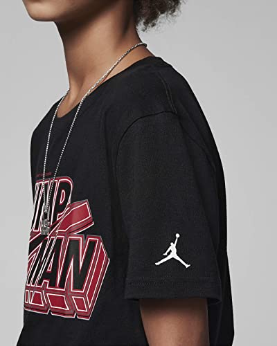 Jumpman X Bright (Big Kids) Size Small and Medium Color Black and Gym Red4