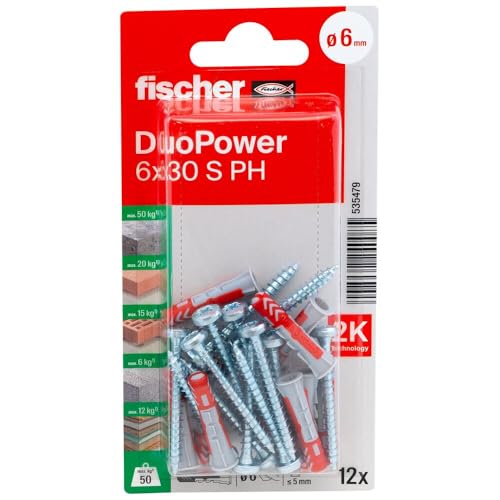 Fischer 535479 Blister Duopower, 6X30, Multicoloured