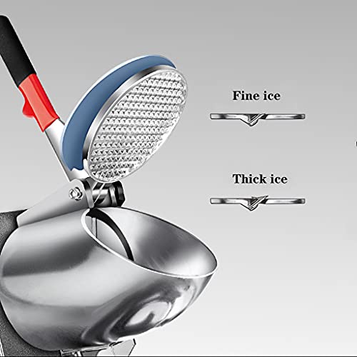 QINGZHUO Smoothie-Maschine,mit Edelstahlschale,95 kg/h Brecher Gewerbliche Rasier-Eismaschine,300 W 2000 R/min. – Bild 5
