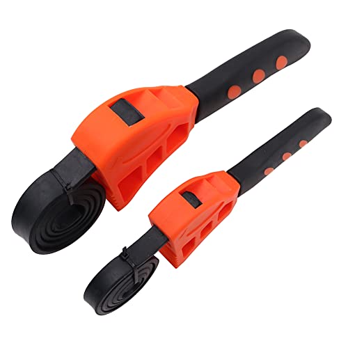 Tiardey 2pcs Rubber Strap Wrench Set, Adjustable Straps Comfort Grip Nylon TPR Handle,Use for Pipe,Oil Filter,Shower Heads - Image 3