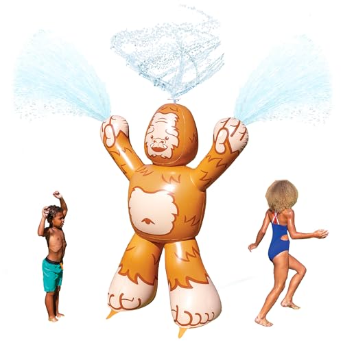 Image of Giant Sasquatch Backyard Water Sprinkler, Inflatable Water Sprinkler, Sprayer for The Backyard, Great for Family Outdoor Games
