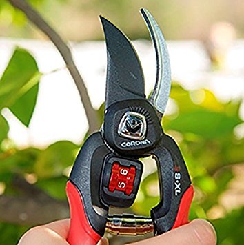 Corona Clipper Bp 4214D Flex Dial Bypass Pruner With Comfort Gel Grips, 3/4 Inch, Red/Black #TOP6