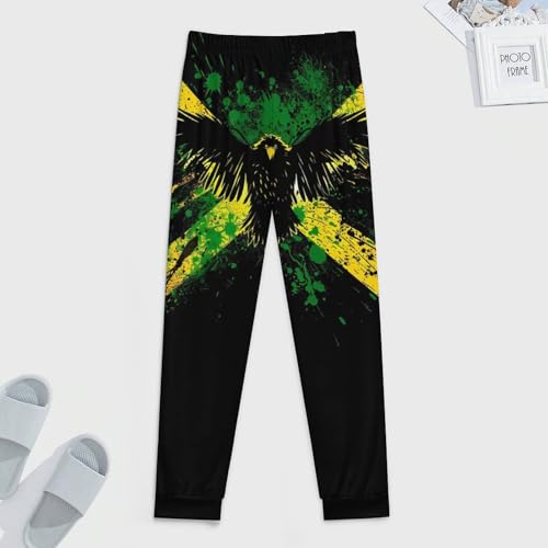 Jamaican Flag Eagle Pajama Pants Men Pj Bottoms Sleepwear Lounge Pant3