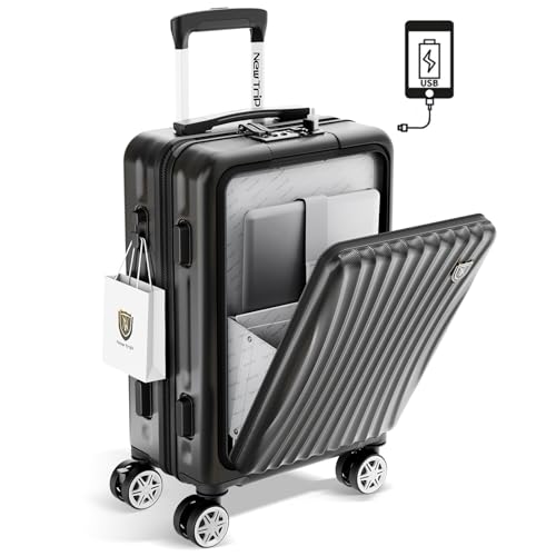 [New Trip] スーツケース 機内持ち込み フロントオープン キャリーケース...