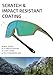 V-SUP Youth Baseball Sunglasses, UV400 Protection Kids Sports Lightweight Boys Sun Glasses Unbreakable Girls Softball Rubber Frame for Teen Age 6-10 Outdoor Activities