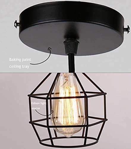 PXY-Rustic-Industrial-Metal-Cage-Shade-Pendant-Light-Cluster3-Light-Pendant-LightingDining-Room-Chandelier-Hanging-Light-Painted-Finishfor-Island-3-Head-Linear3-Head
