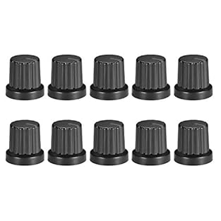 Guitar Effect Pedal Knob Amplifier Control Knobs for Guitar Parts Accessories Great for guitar amp knobs replacement.Can be used for synthesizers, electric guitar,ect Plastic control knob to be assembled to a potentiometer for easier rotation. Fits 1...