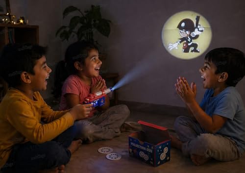 Image of Zest 4 Toyz Musical Projector Toy Gun for Kids | Realistic Sound Telescope & 3D Light Effect | Battery Operated Gun Toy | Toys for 1+ Boys and Girls - Assorted Colour