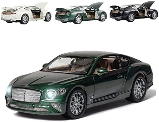 AGEGIC Die-Cast Zinc Alloy 1:24 Scale Metal Benlley Continental GT XLG Ben-tlley M929J with 4 Openable Doors Working Headlights & TailLights?Colors as Per Stock??Pack of 1?