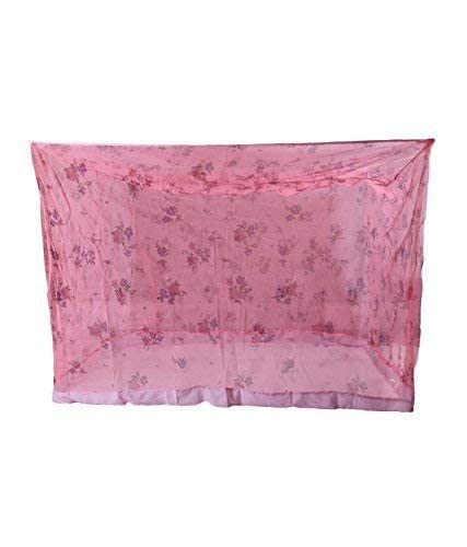 MJ Traders Mosquito Net/Machhardani - Polycotton Mosquito Net for Bed- Durable Rectangular Mosquitos Net for Insects & Bugs Protection Mosquito Net for Home (8 x 8, Printed)