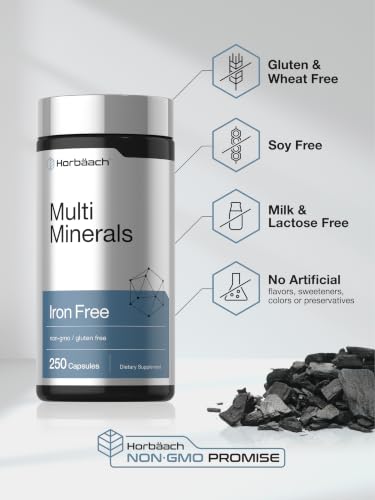 Horbäach Multi Minerals Supplement | 250 Capsules | Iron Free - Image 5