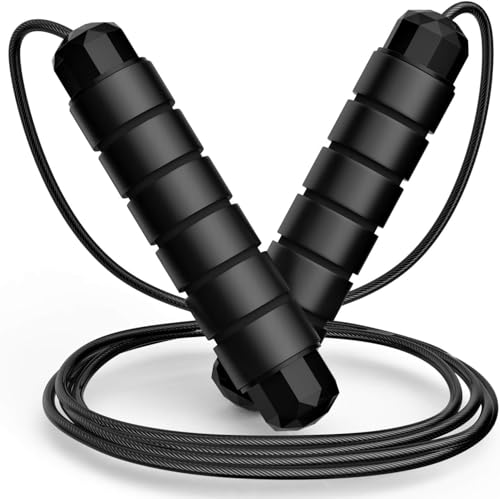 TEKCOOL Skipping Rope For Men & Women Adjustable Jumping Rope For...