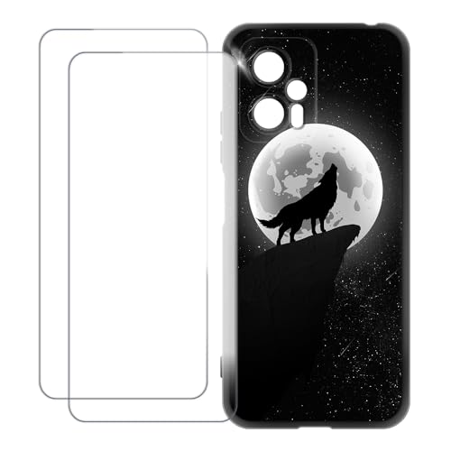 UOGNADGD Xiaomi Redmi Note 12T Pro 5G �Ƃ̌݊������� �J�X�^���J���t���P�[�X�{�����K���X�ی�t�B����2���t�� ? �Ռ��z�������h�~ (�T 4)