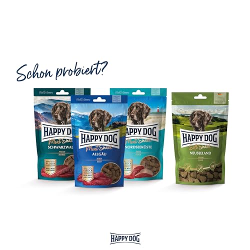 Happy Dog 60700 - Meat Snack Lüneburger Heide - Leckerli für Sensible Hunde aus getrocknetem Lammfleisch - 75 g Inhalt