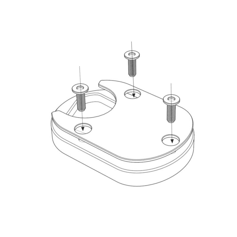 Extension béquille latérale RS660 et Tuono plaque de support en aluminium CNC - 4