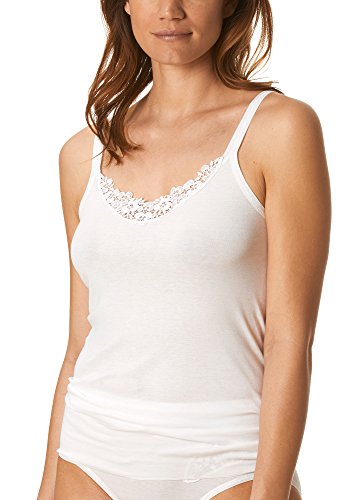 Preisvergleich Produktbild Mey Basics Serie Noblesse Damen Spaghetti Tops Weiß 38