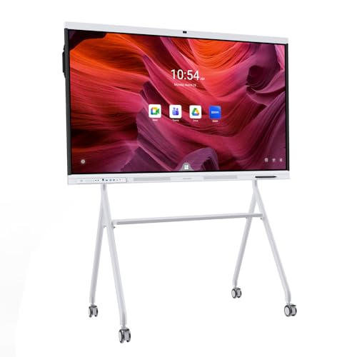 Image of Smart Board, 75 inch All-in-One Interactive Whiteboard, Google EDLA Certified, 48MP CMOS Sensor 4K UHD Camera, 8 AI Noise-Canceling Mics, for Professional Business Meetings and Classroom