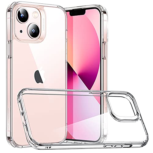 ESR ハイブリッドケース iPhone 13 Mini 対応 傷つきにくい背面 滑り止め保護フレーム クラシックシリーズ 透明