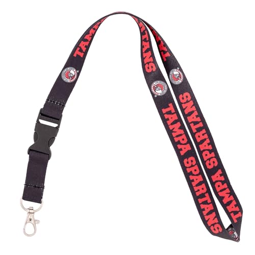 Image of Desert Cactus University of Tampa Lanyard UT Spartans Car Keys ID Badge Holder Keychain Detachable Breakaway Snap Buckle