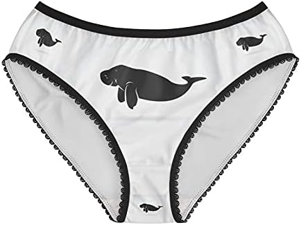 Dugong Design Panties, Dugong Design Underwear, Briefs, Cotton Briefs, Funny Underwear, Panties For Women