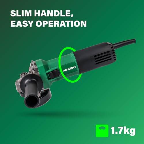 Image of HIKOKI G10MGA Angle Grinder Machine 100 mm | 700W Powerful Motor | 11000 RPM | Compact & Lightweight Grinding Machine, Grinder Cutter & Cutting Machine