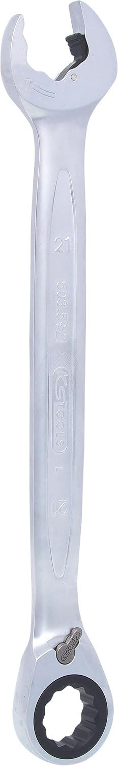 KS Tools 503.5921 DUO GEARplus Ringmaulschlüssel,Maul-Ratschenfunktion 21mm, umschaltbar