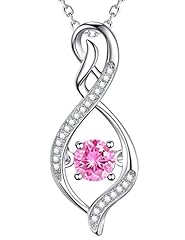 D October Birthstone Pink Tourmaline Necklace