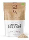 Poudre de crinière de lion bio 100 g – Pure Hericium Erinaceus Powder – Sachet refermable et recyclable – par Alpha01